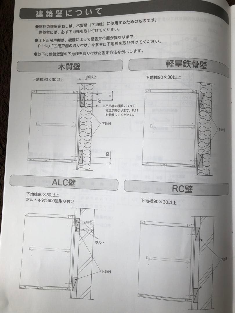 クリナップ　昇降式吊戸棚
