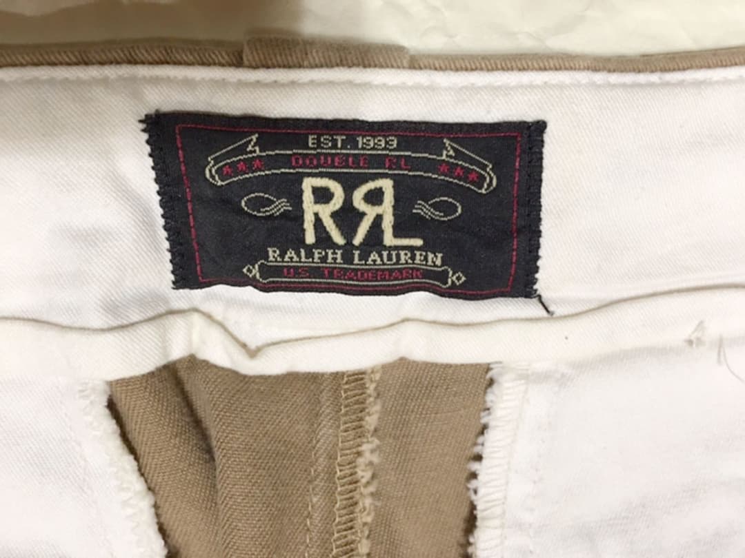 ラルフローレン初期三つ星RRL パンツ チノパン アメリカ製　コットンパンツ