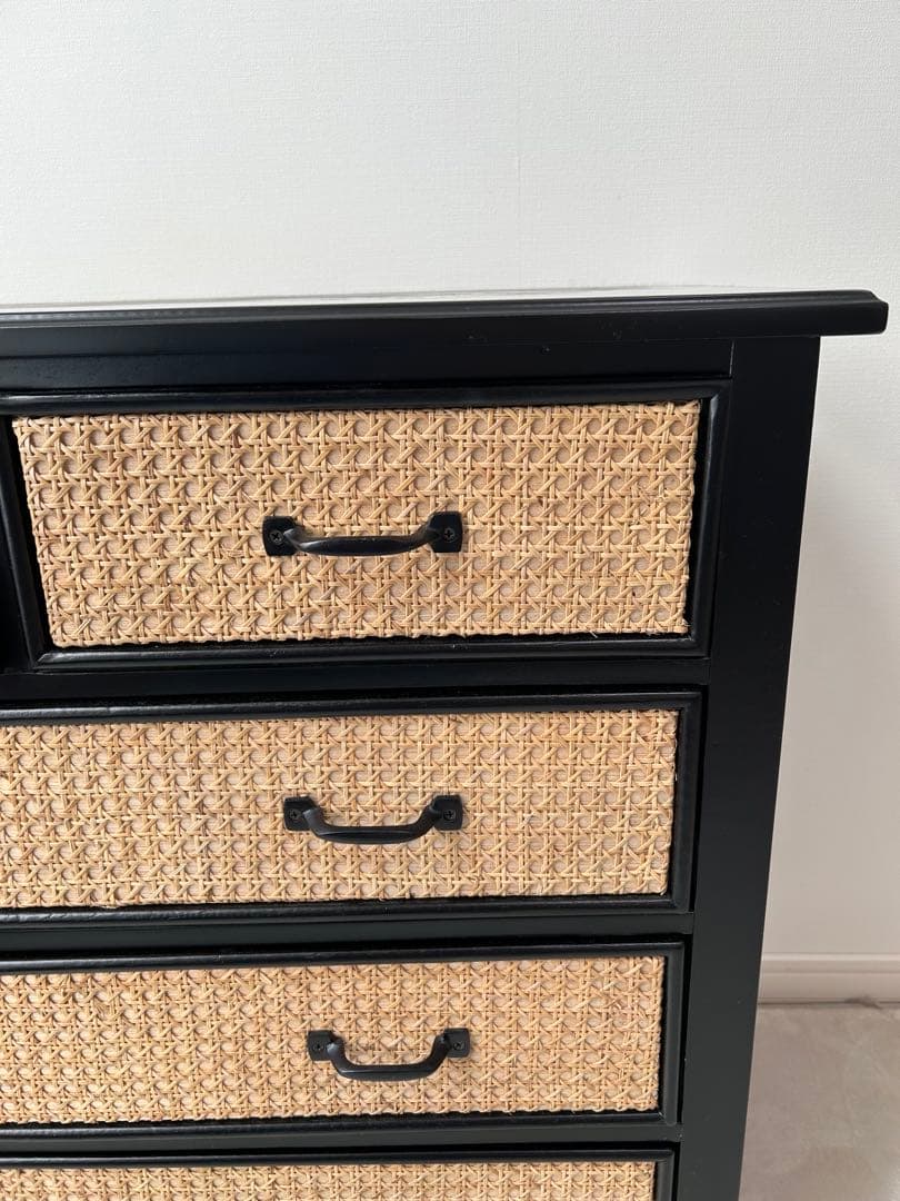 ラタン調　デザイン　チェスト