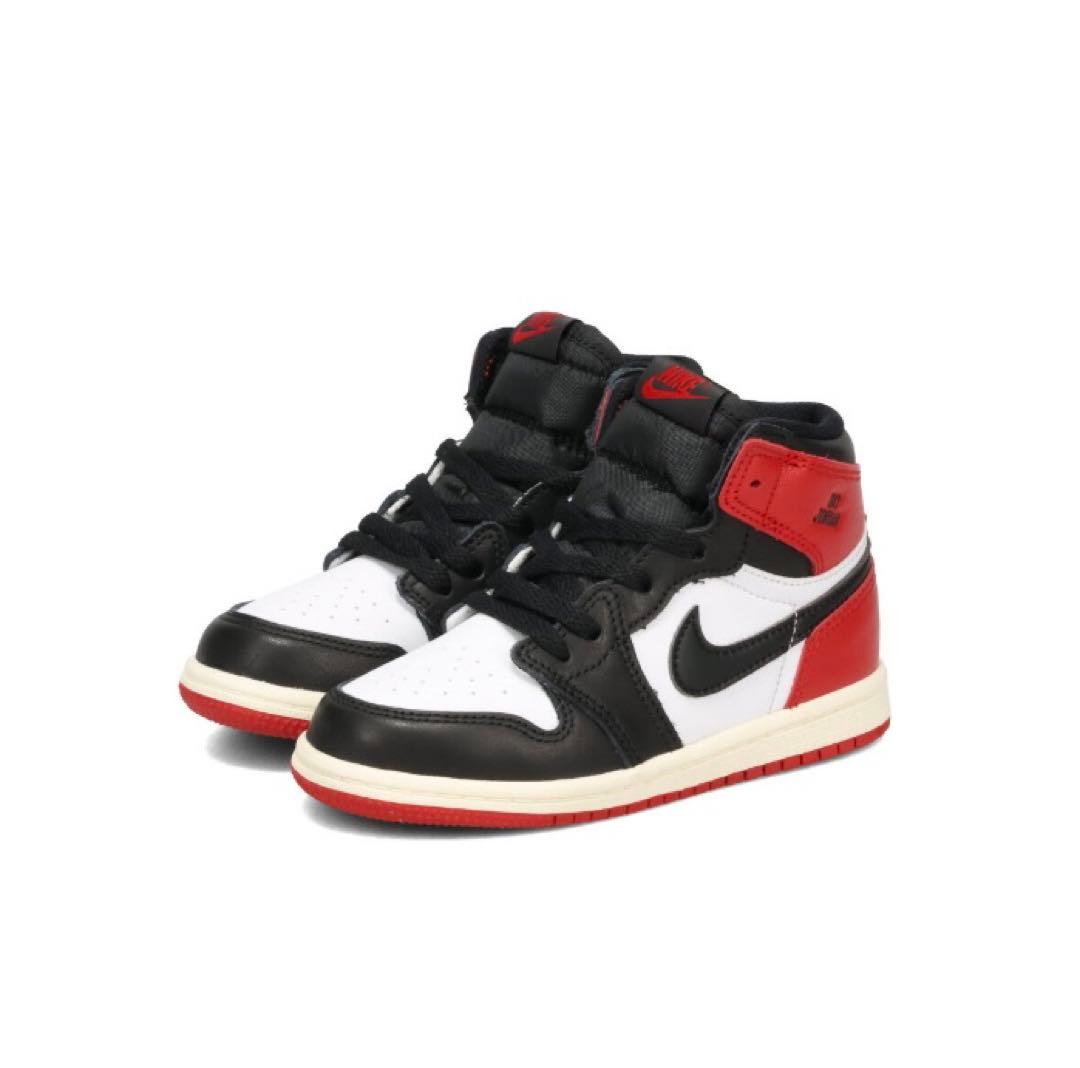 スニーカー Air Jordan1 Retro High OG Black Toe 16cm