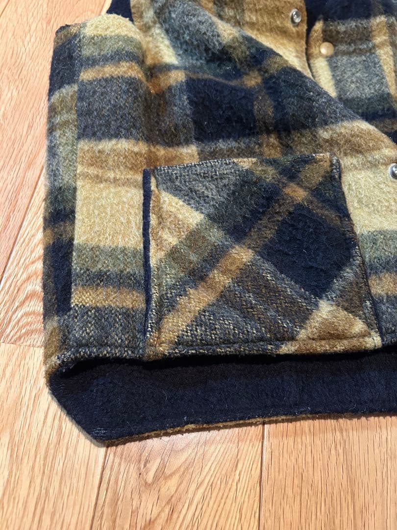 50s ハンティングベスト　チェック　us vintage