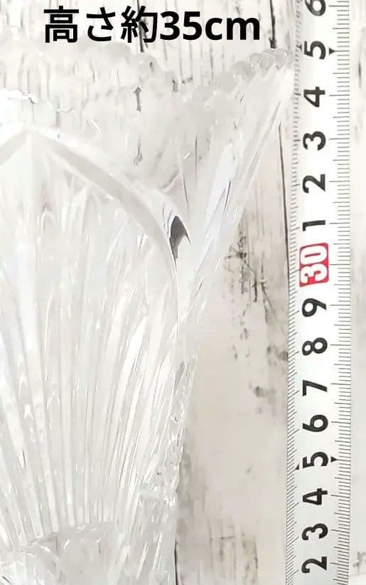 ボヘミアン 花瓶 クリスタル 高さ 35cm 4Kg 花器　花びん