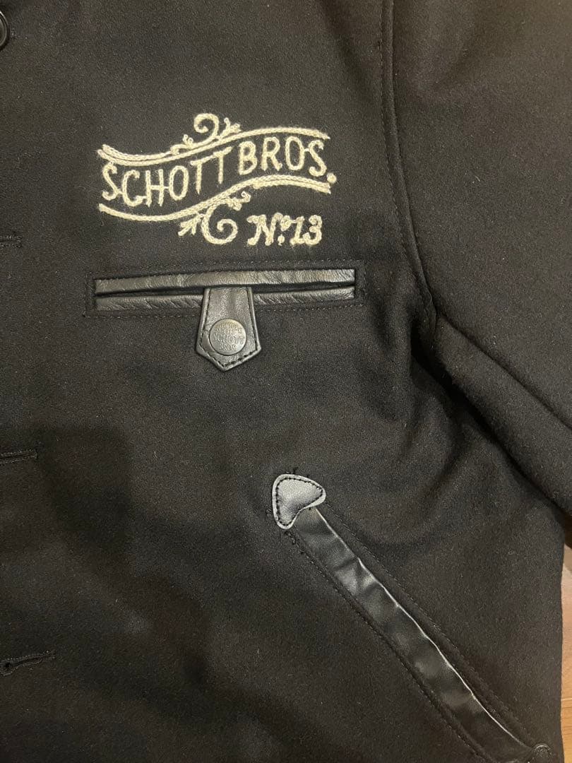 美品！ショット SCHOOT BROS スタジャン ブルゾン ブラック Mサイズ