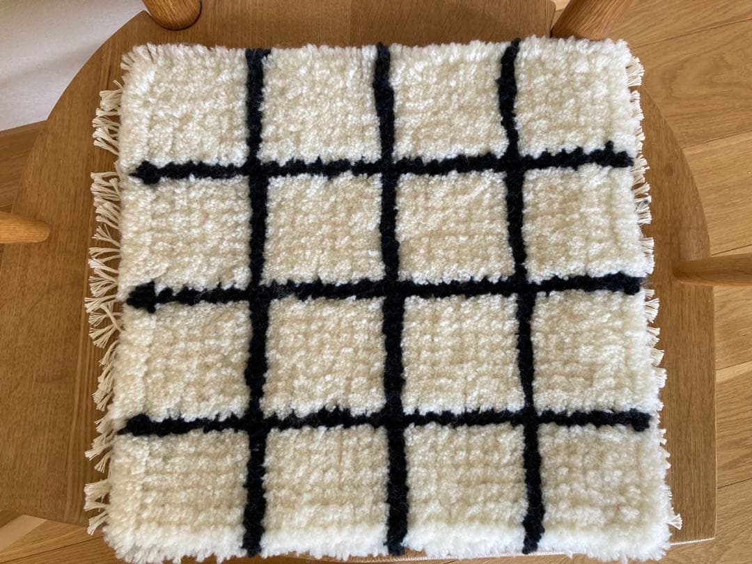 ノッティング織り　椅子敷