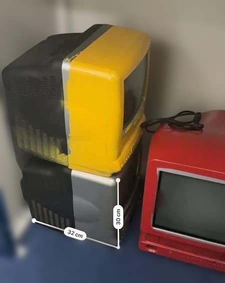 ブラウン管テレビ 3台セット（アート用カスタム）