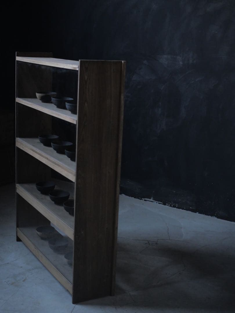 収納棚　棚　本棚　ショーケース　ラック　古家具　古道具　アンティーク　昭和レトロ