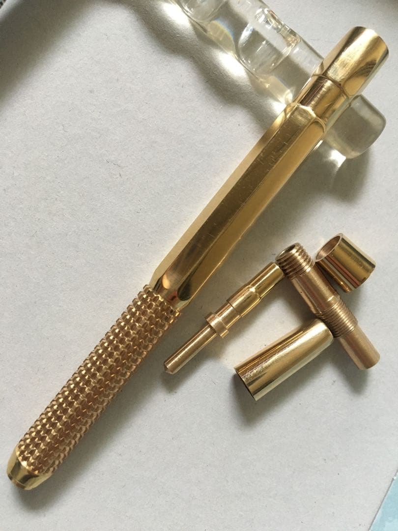 ぺんてる　PG5 カスタム軸　シャーペン　シャープペンシル 真鍮 黄銅 DIY
