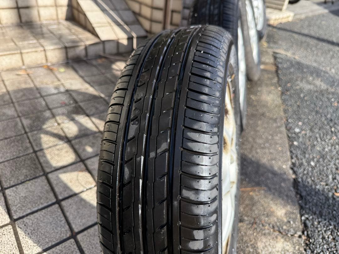 三菱タウンボックス取り外し アルミ165/65R13 ヨコハマ BluEarth