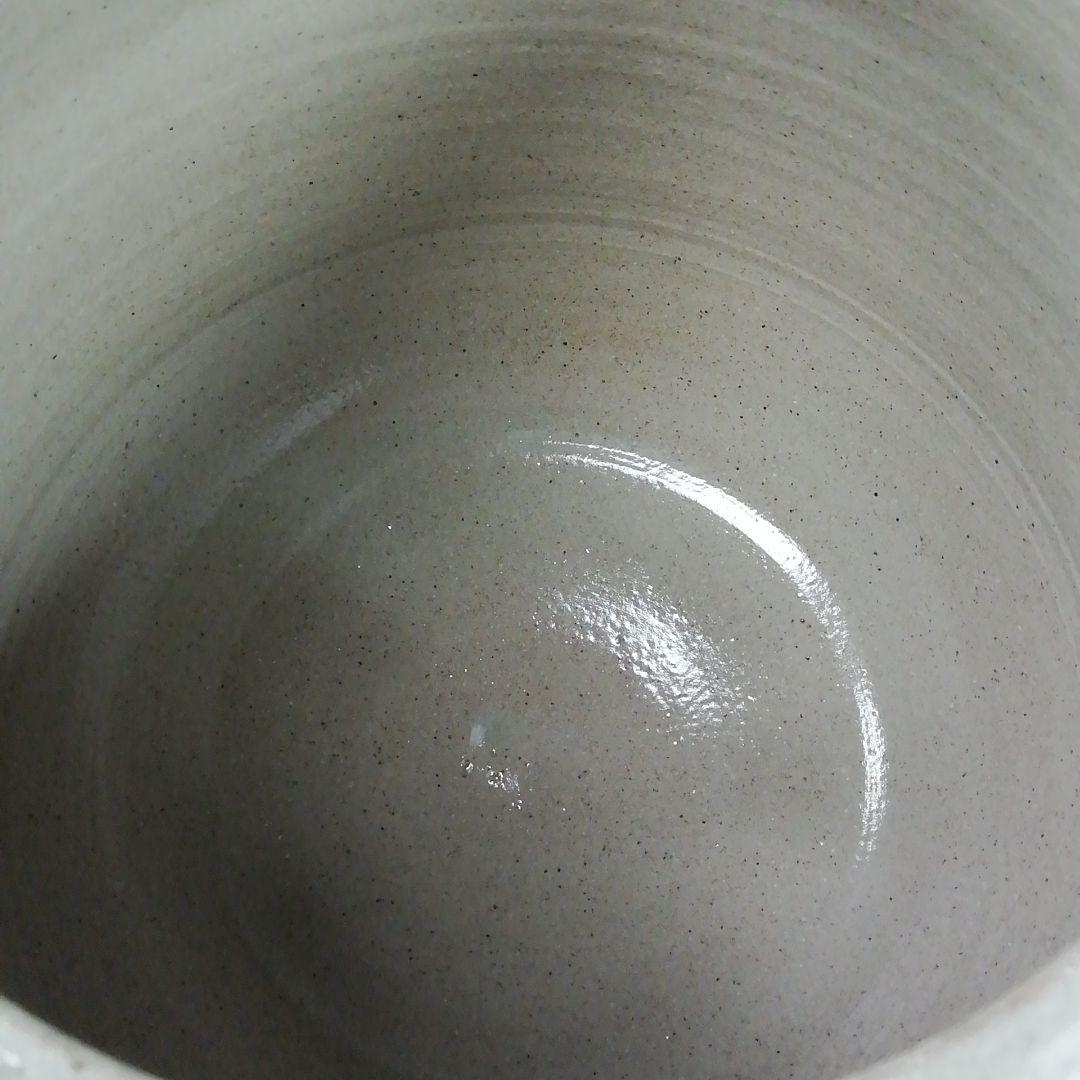 Ｗ１５１　水指　『阿漕焼』『三島芋頭　水指』『福森比路志』　共箱　茶道具