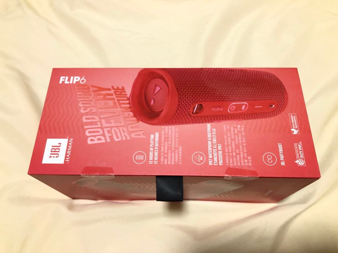新品未開封　JBLFLIP6 ポータブル　Bluetooth スピーカー　赤