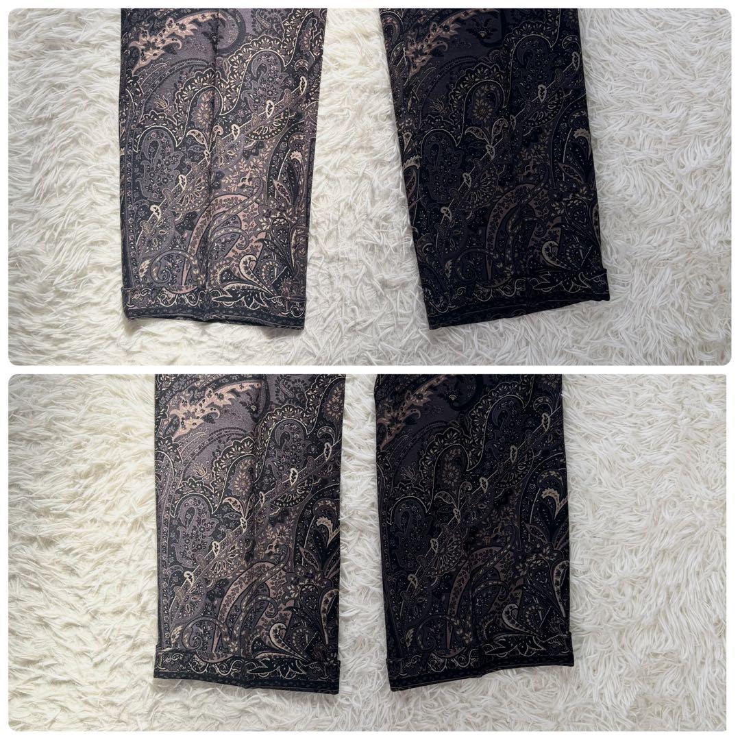 【極美品‼︎超希少】エトロ　スーツ　セットアップ　ペイズリー　総柄　シルク混