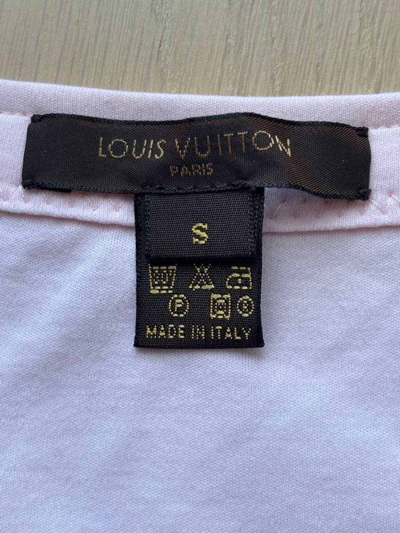 LOUIS VUITTON ピンク 半袖Tシャツ S