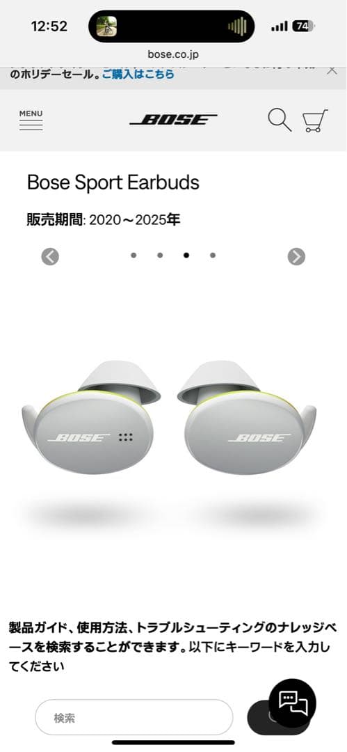 Bose Sport Earbuds グレー