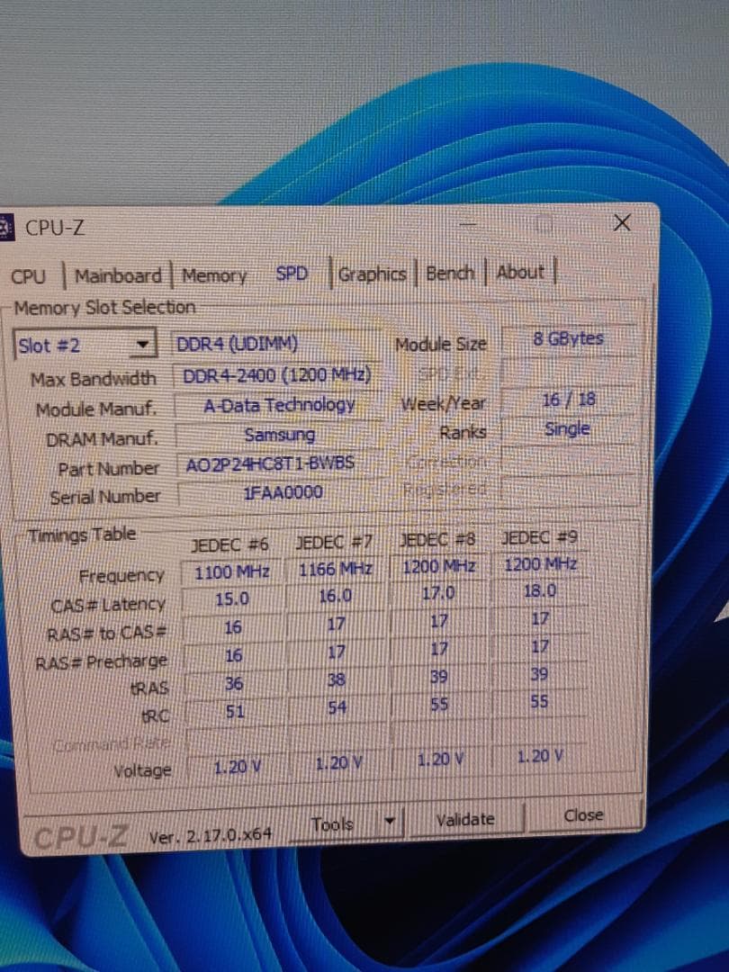 自作PC　RYZEN7 2700・8GB・128GB・R7 370・Win11