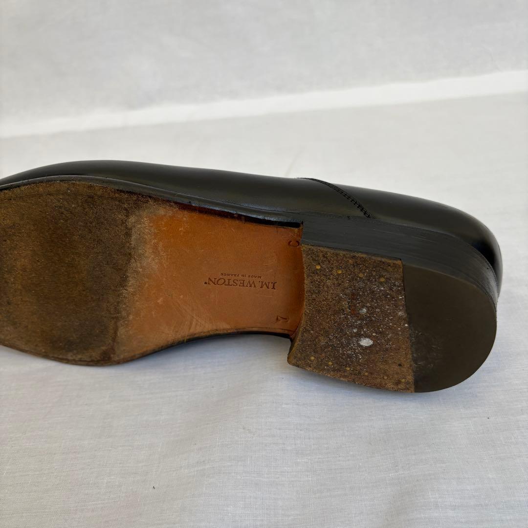 【美品】J.M.WESTON 7 EYELETS BLACK BOXCALF