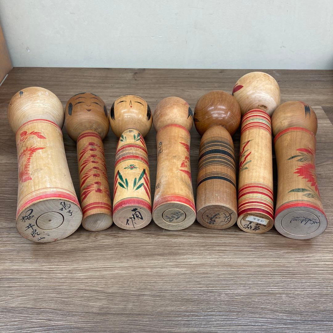 D-3 【希少】伝統工芸品 こけし 11点セット まとめ売り アンティーク レト