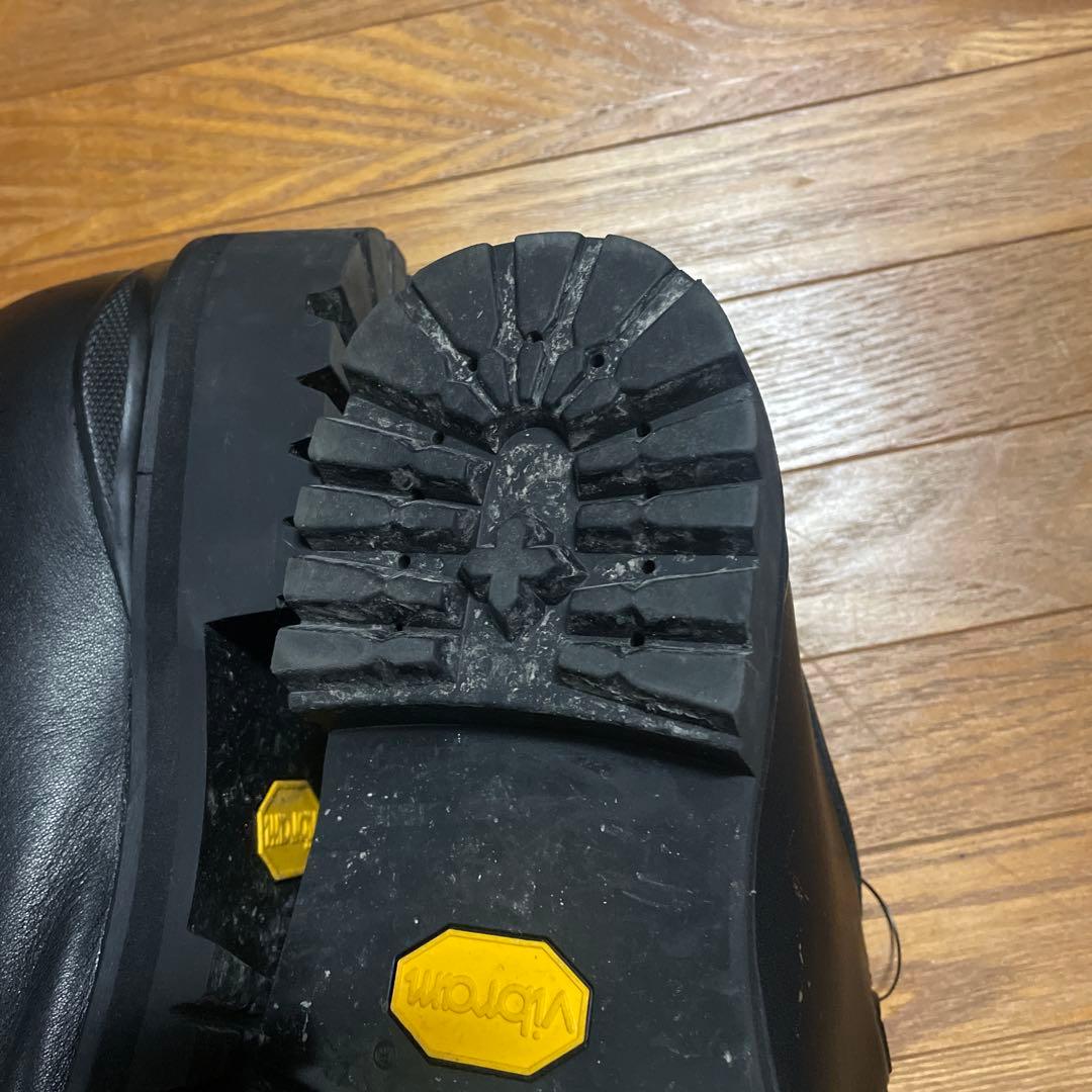 黒 モカシンスタイル シューズ ビブラムソール