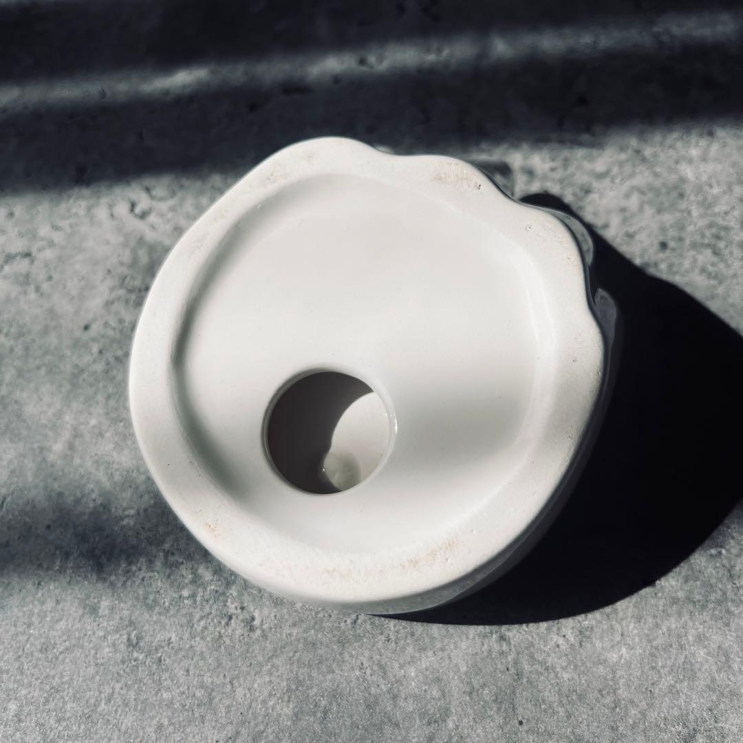 80s ミルクガラス　小物置き　ヴィンテージ　ビンテージ　ハンド　手　オブジェ