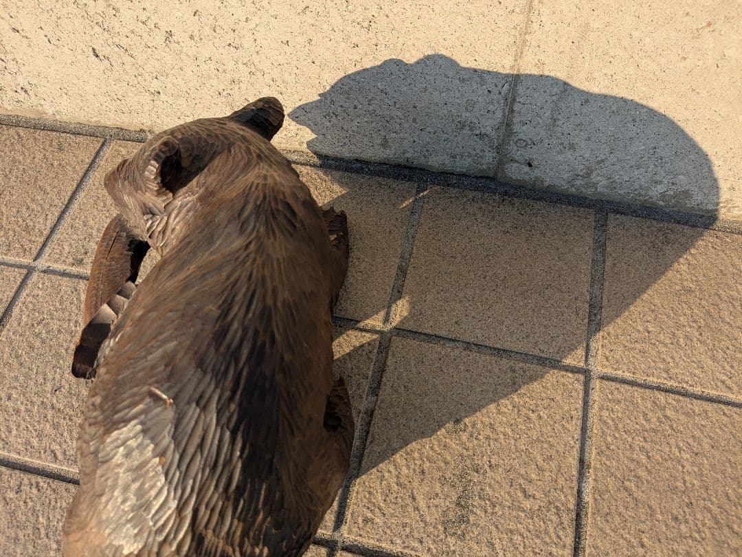 貴重◎ 最高級熊1965年 在銘『秀峰』作 木彫り 熊 置物 細密細工 木工芸