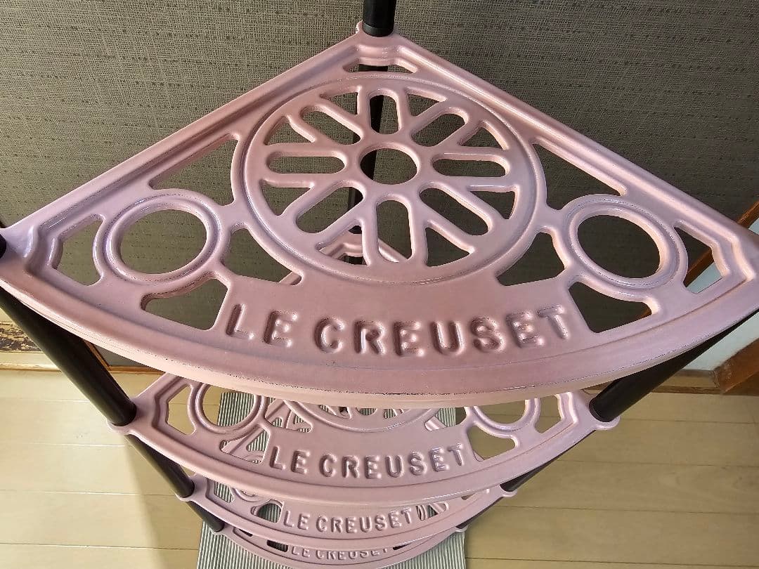 ルクルーゼ ポットスタンド シフォンピンク 5段 LE CREUSET