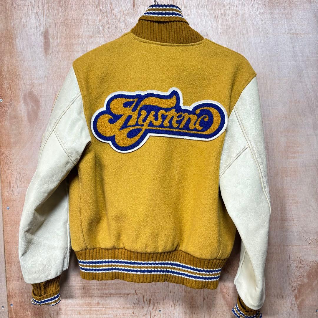 Hysteric Glamour スタジャン ウールxレザー イエロー Lサイズ