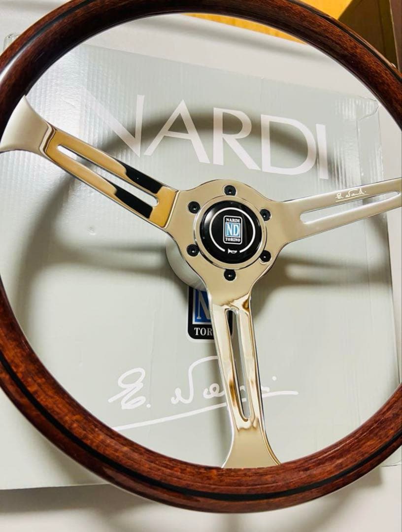 【本日限定価格】ナルディ クラシック ウッドステアリング 15インチ③