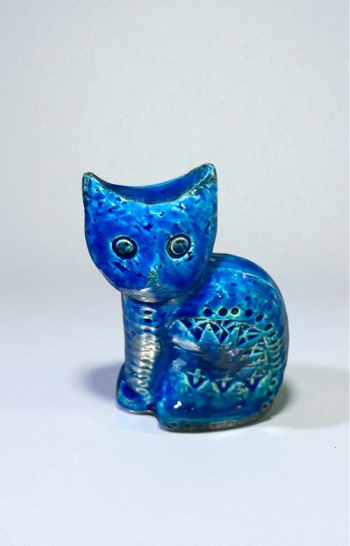 FLAVIA フラビア イタリア リミニブルー 猫 ネコ置物　オブジェ ビトッシ