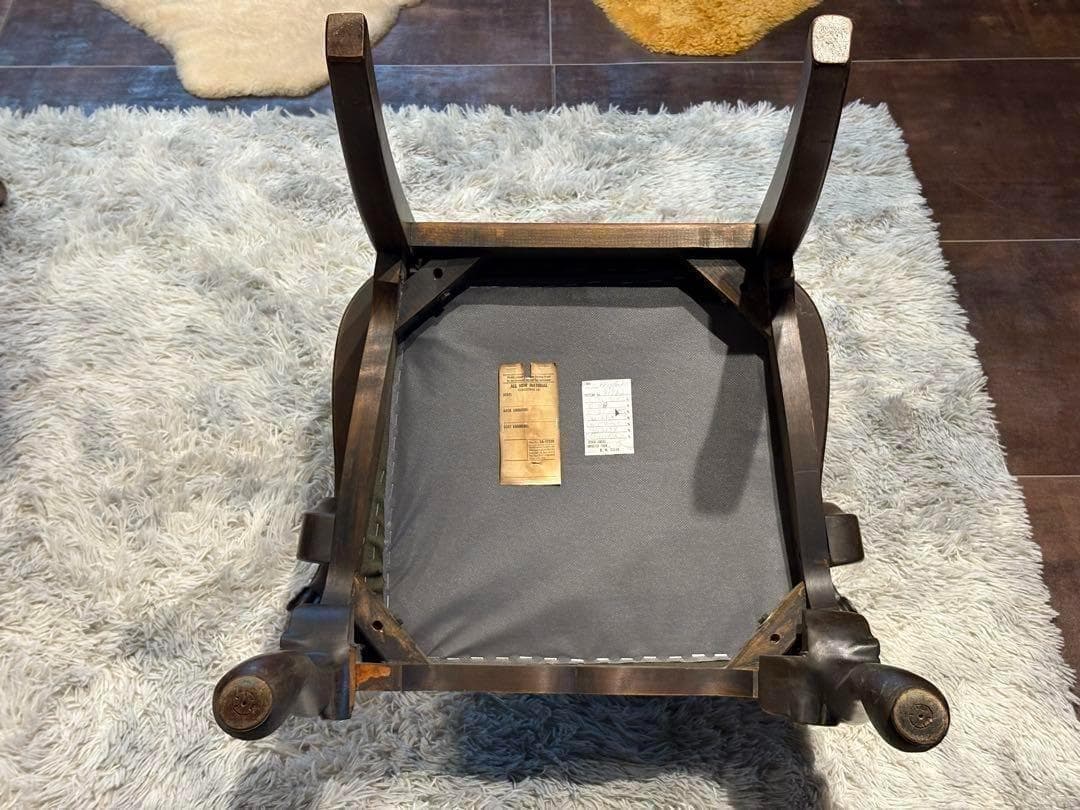 USビンテージ　アームチェア　猫脚　クラシカル　アメリカン　ブルックリン　洋風