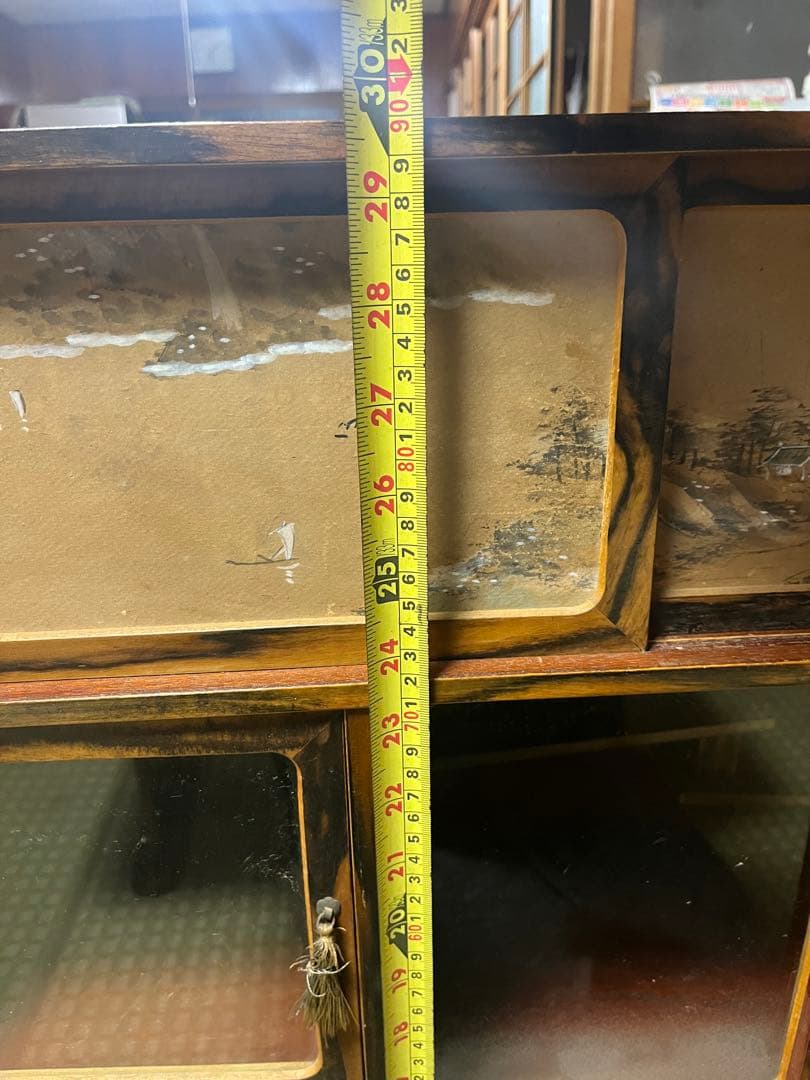 黒柿張り　茶箪笥　骨董品　超希少　欅と黒柿造り 高級　ヴィンテージ