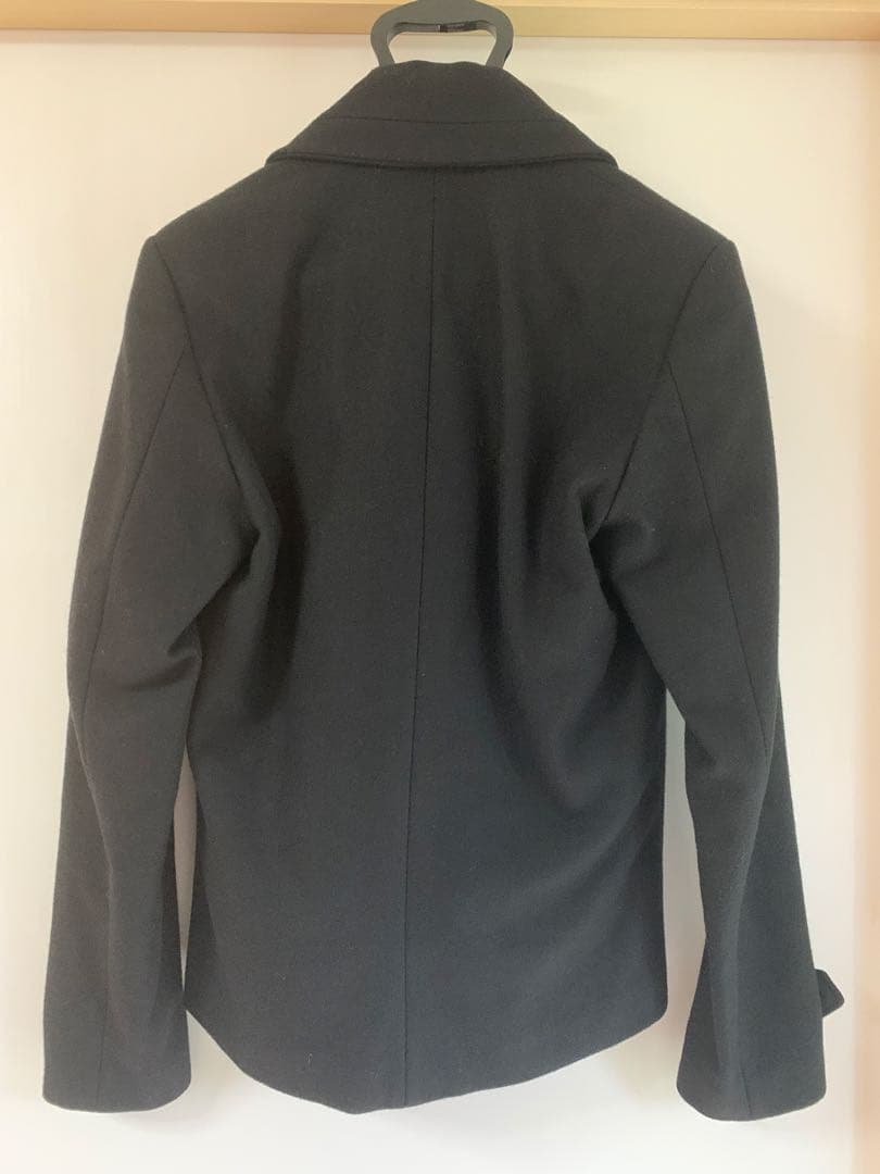 GUILLAUME LEMIEL ブラック ショールカラーピーコート