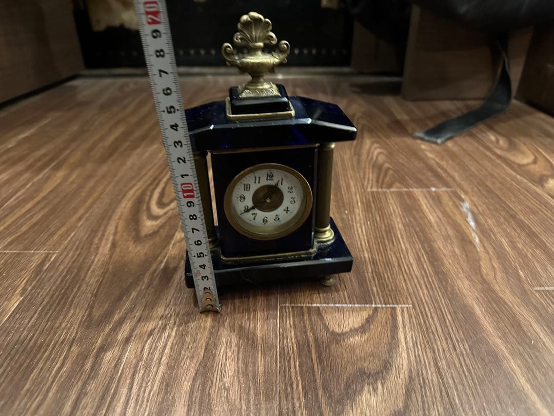 seikosha アンティーク　置き時計　ガラス　精工舎