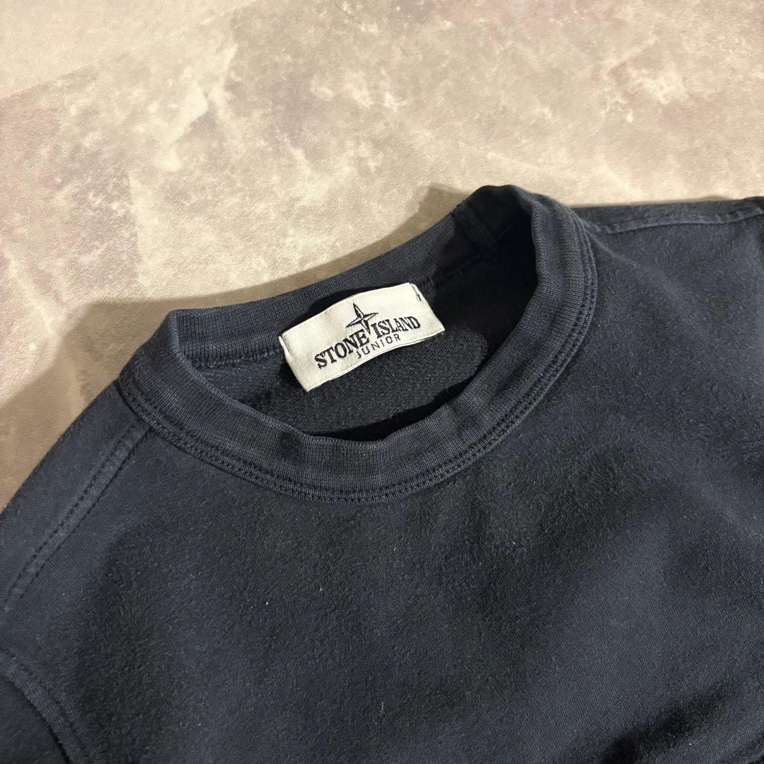 【即完売❗️】ストーンアイランド　トレーナー ブラック 裏起毛