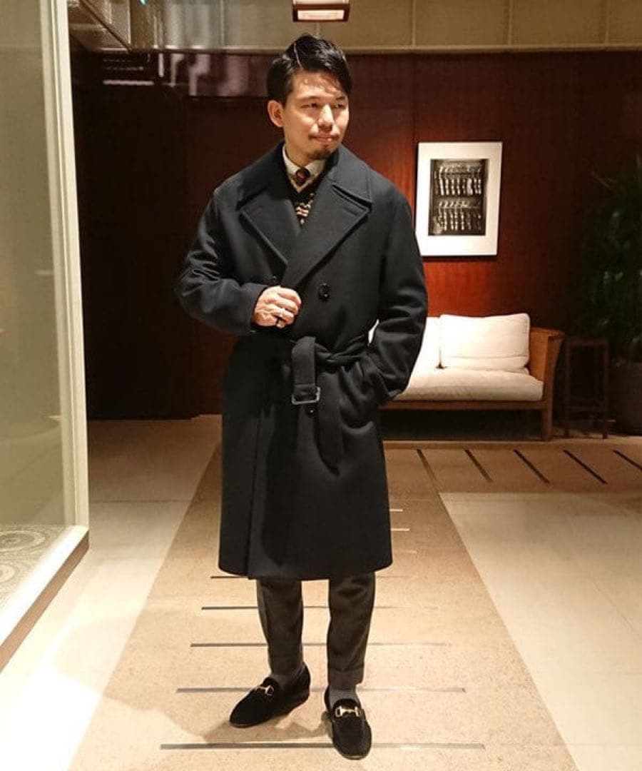 【美品】MACKINTOSH 別注　CAWDOR ネイビー　38