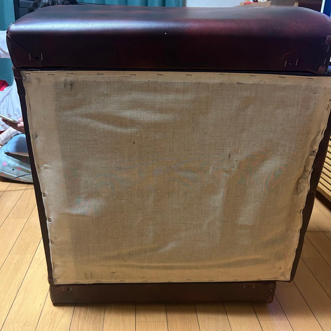 ☆最終値下【ヴィンテージ風レザー調1人掛けソファ】