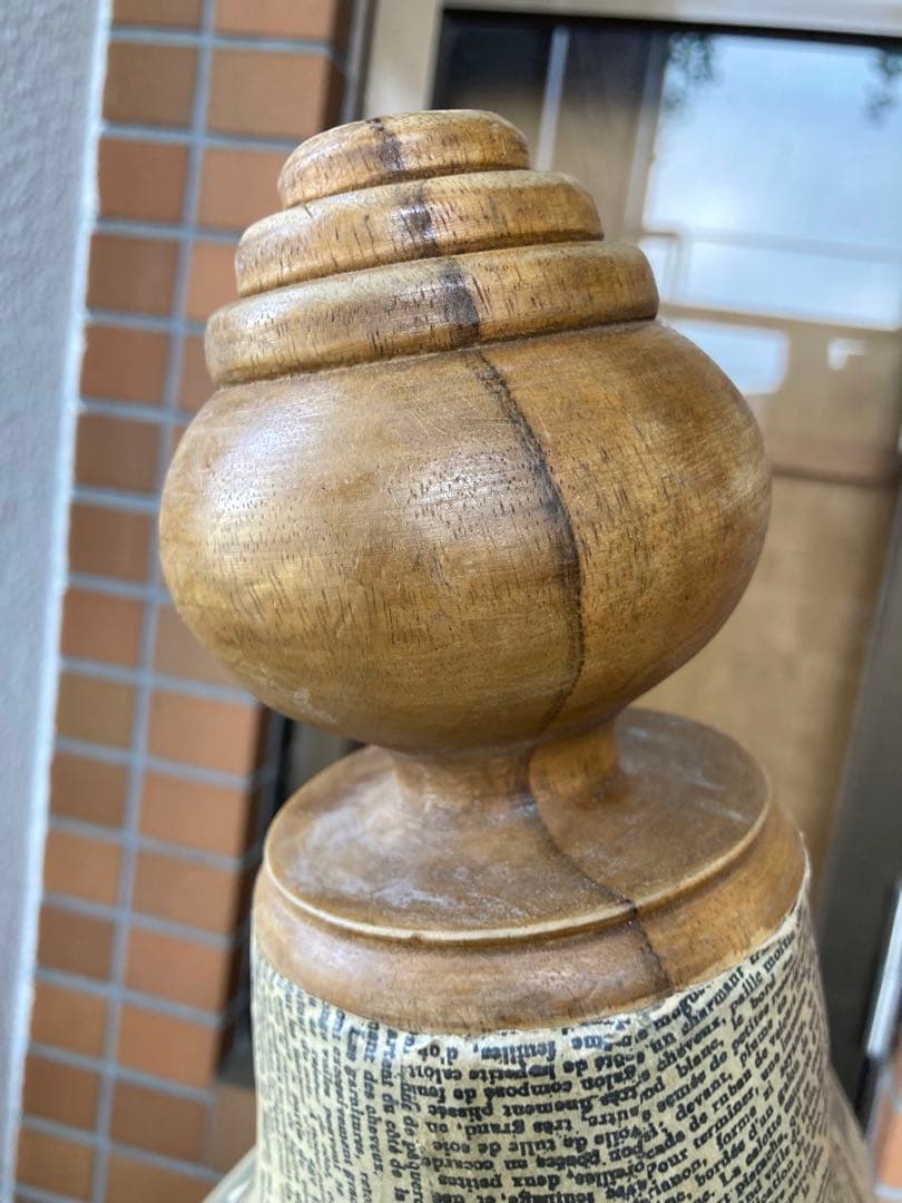 D 訳あり　マネキン　トルソー　アンティーク調　ヴィンテージ　みつ脚　木製