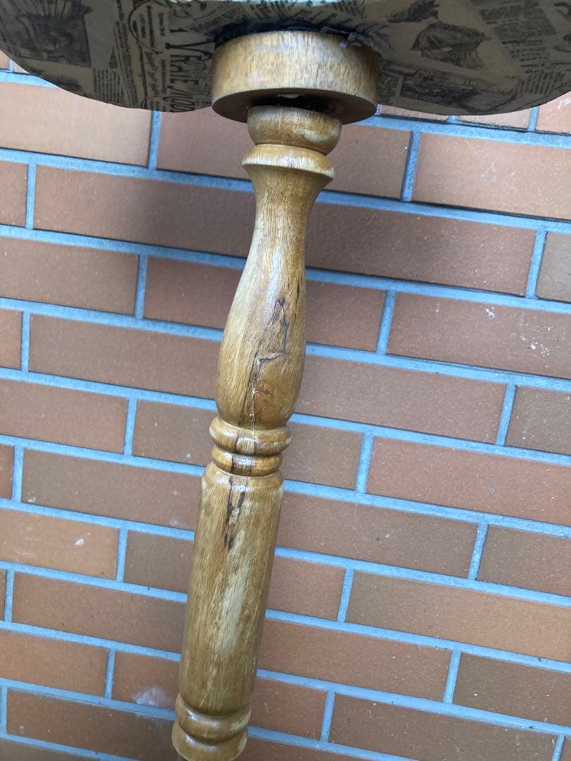 D 訳あり　マネキン　トルソー　アンティーク調　ヴィンテージ　みつ脚　木製