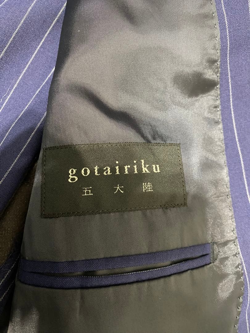 五大陸gotairiku◇イタリア製デルフィノ高級生地◇メンズスーツセットアップ