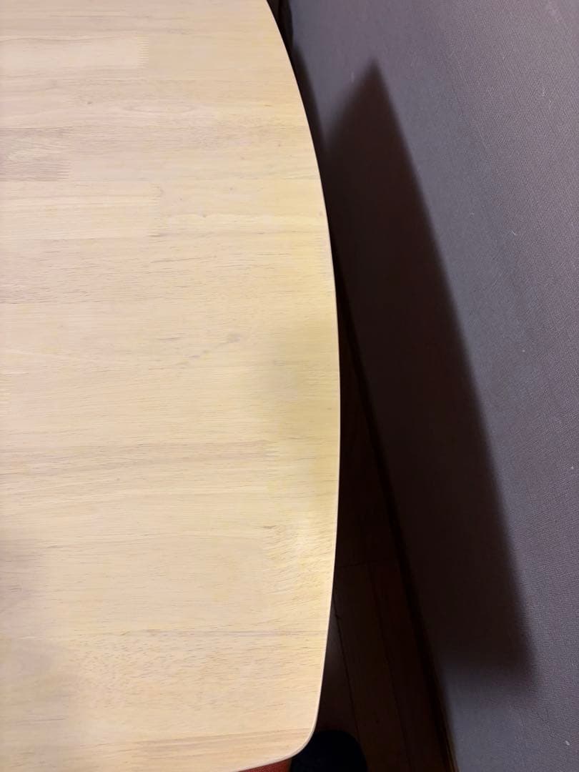 値下げしました！ニトリ　ホワイトダイニングテーブルとオレンジ椅子セット