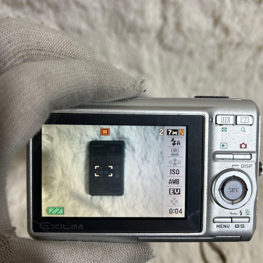 【動作確認済み】CASIO EXILIM EX-Z77 デジタルカメラ シルバー