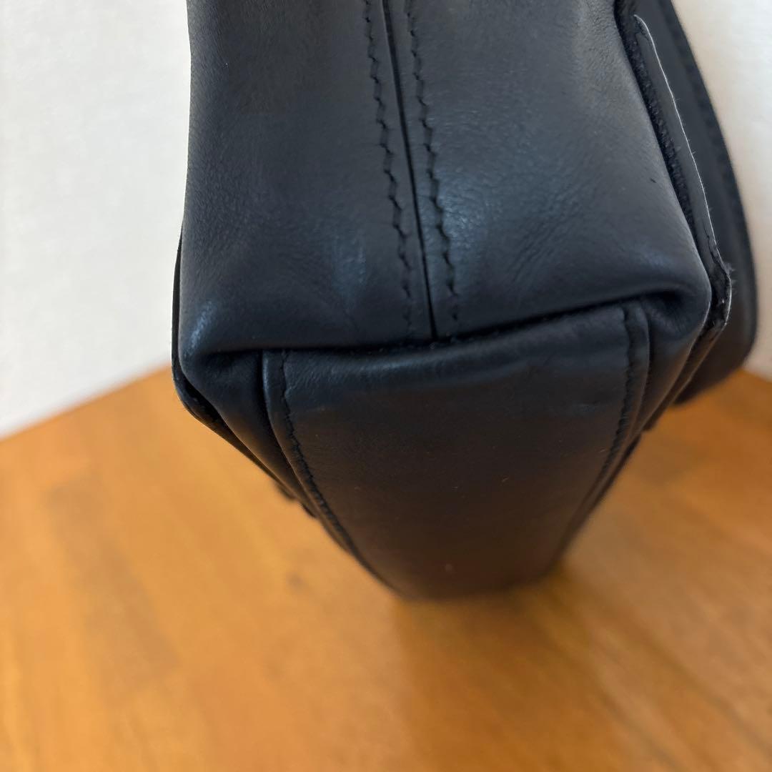 バレンシアガ　ネイビーカバスxs 2wayショルダー　レザー　パンチング