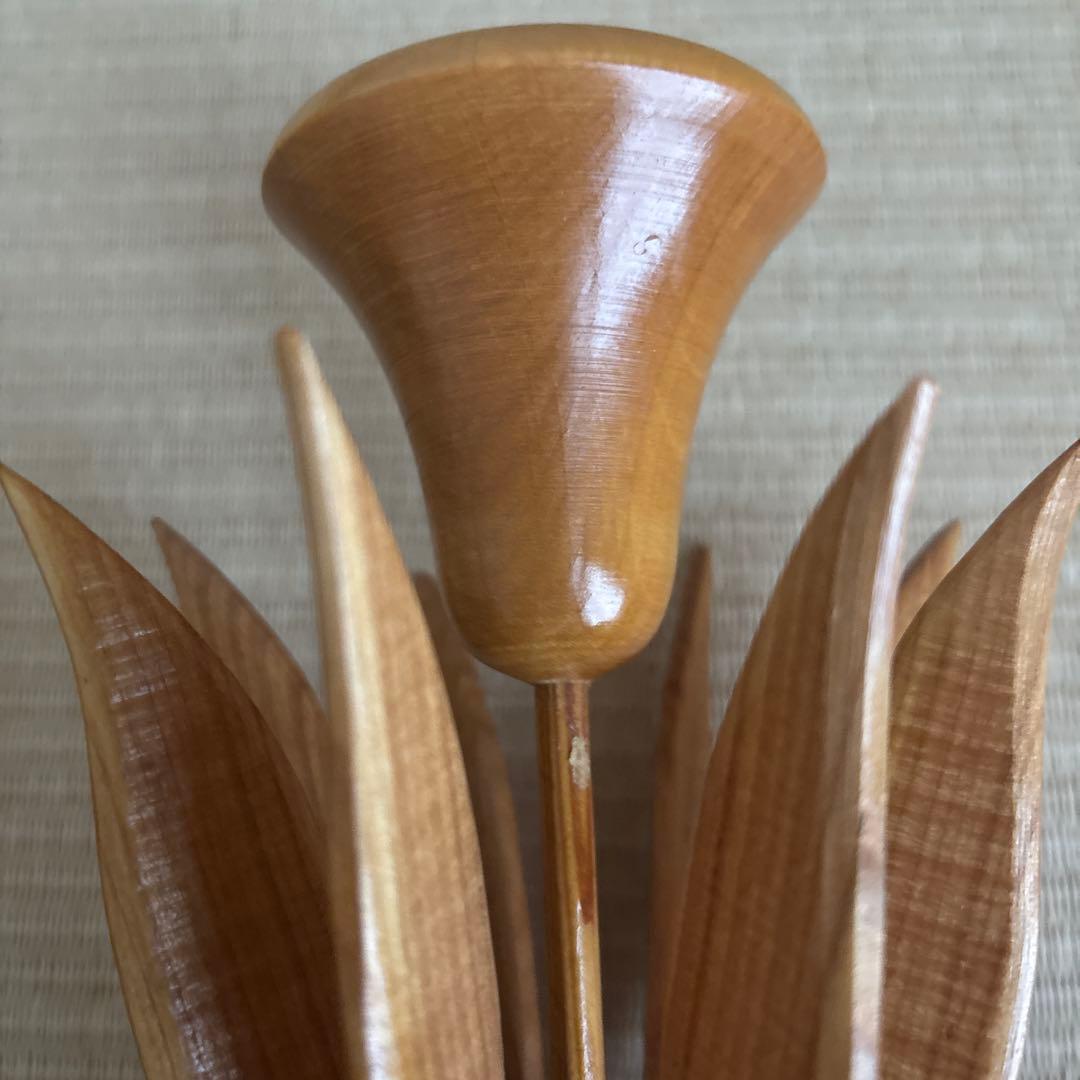 【激レア品】アーリッカ aarikka ヴィンテージ　チューリップ　お花の置物