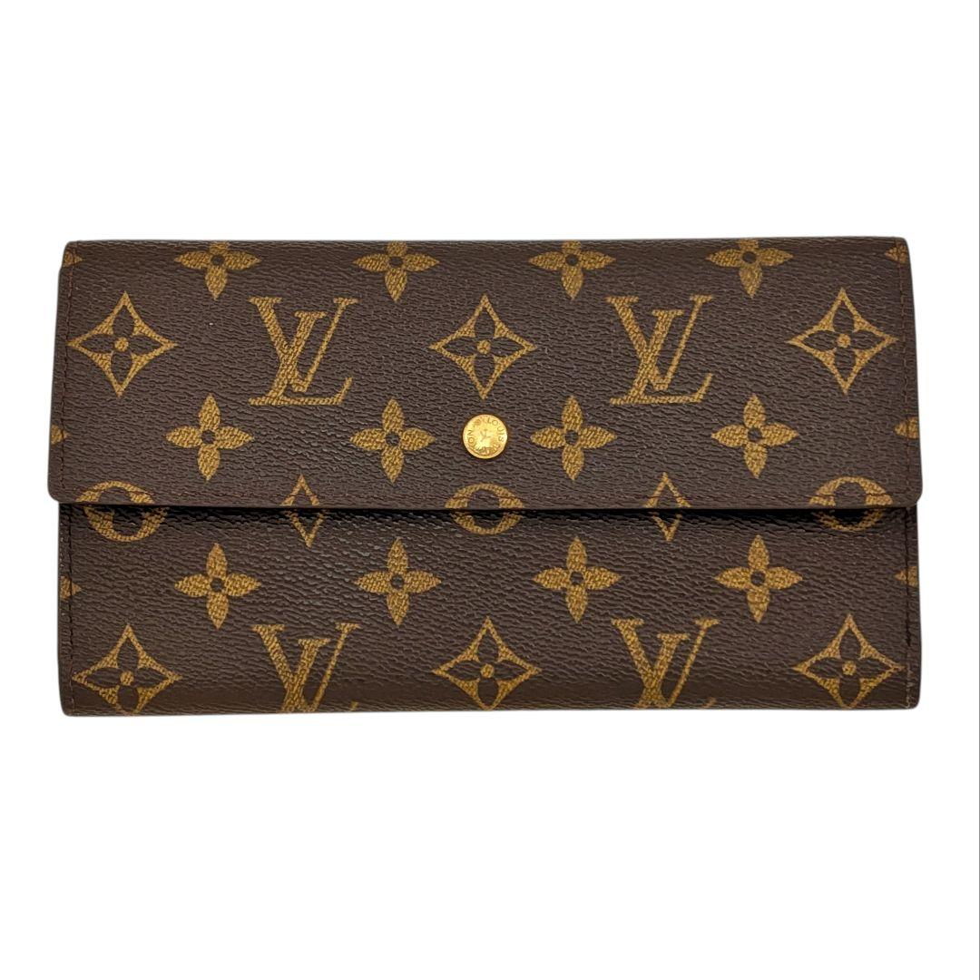 外観美 ルイヴィトン モノグラム ポルトトレゾール インターナショナル 963