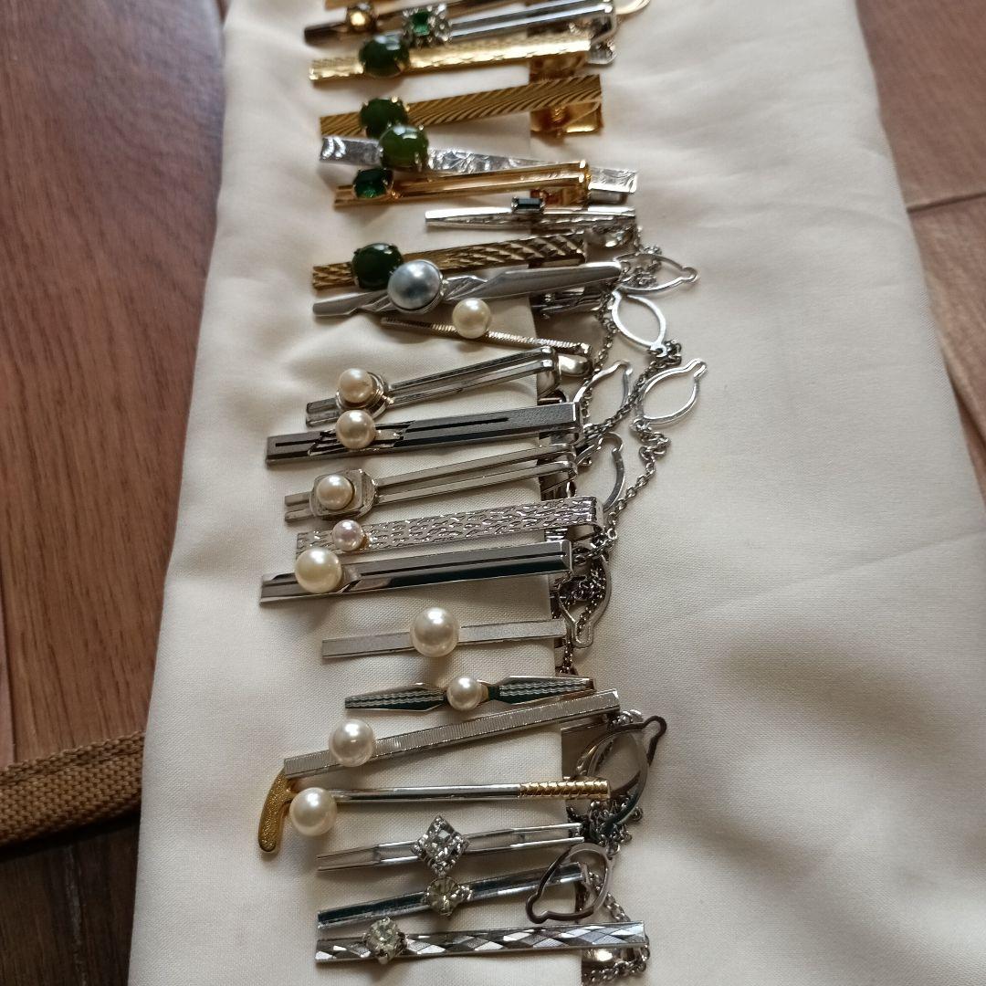 まとめ売り ネクタイピンとカフスボタンの166点セット 大量 ケース 本日限り