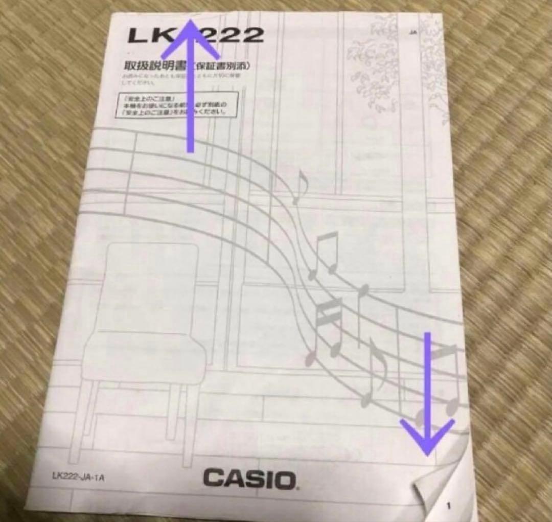 CASIO カシオ 光ナビゲーションキーボード　LK222