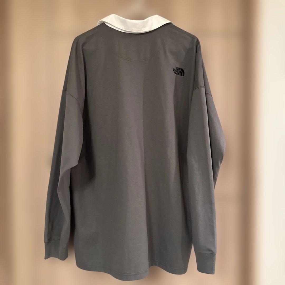 【HINA】THE NORTH FACE ラガーシャツ XL グレー