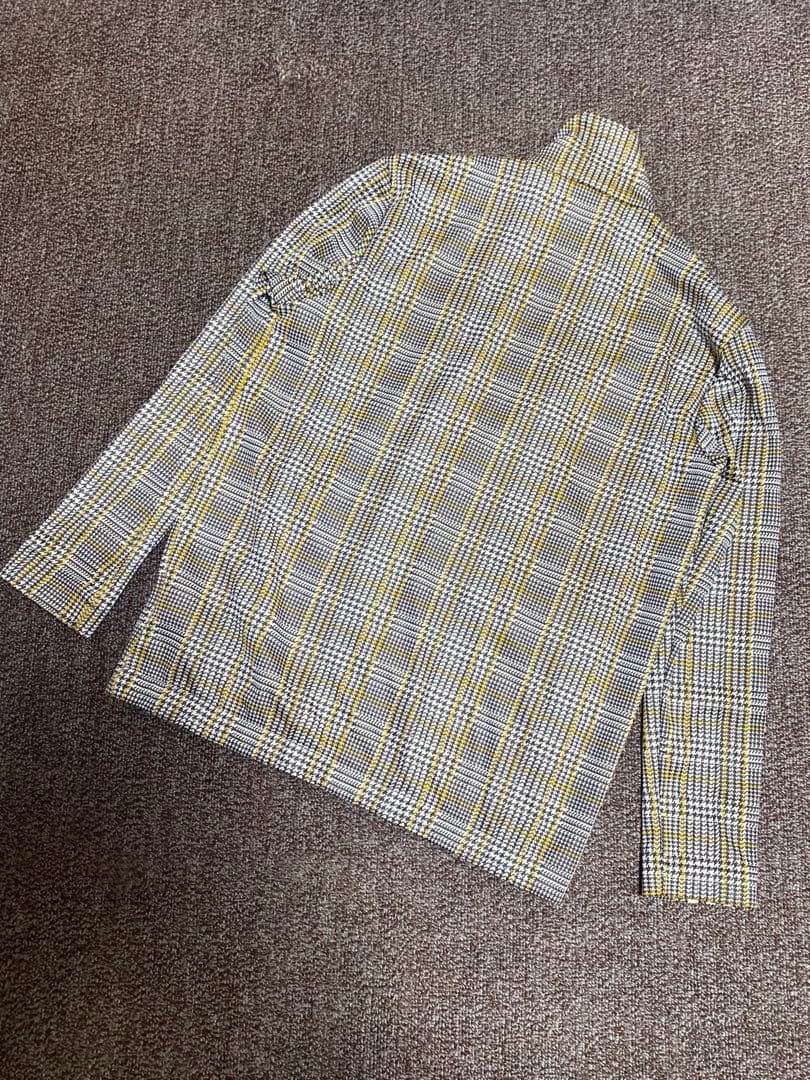 adidas ジャージ　千鳥柄　黒　黄色