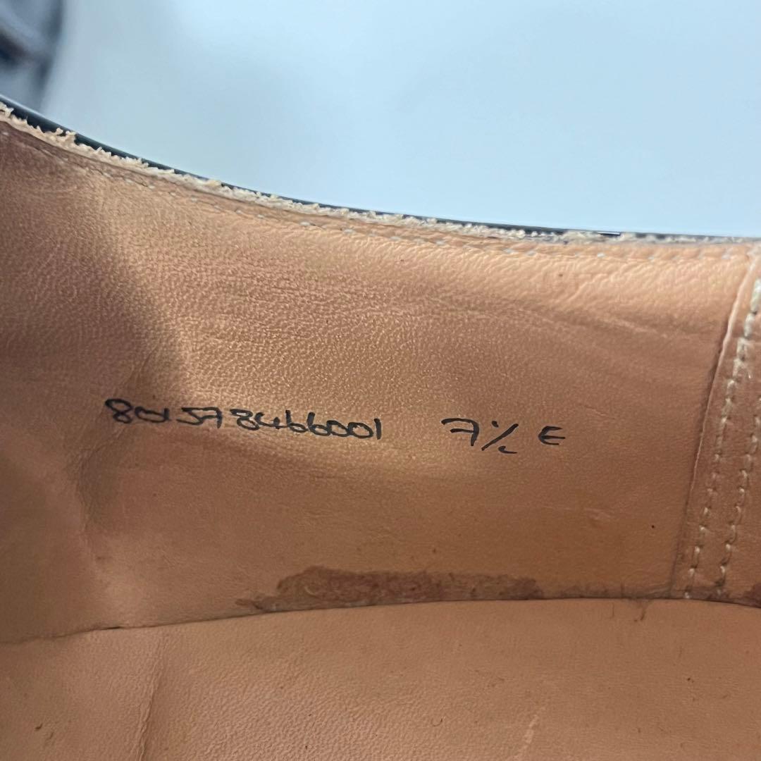 美品 英国製 ラルフローレン モンクストラップ レザー シューズ 7 1/2