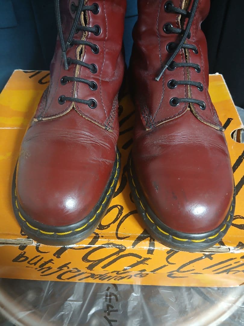 Dr.Martens　茶芯　英国製　70~80s