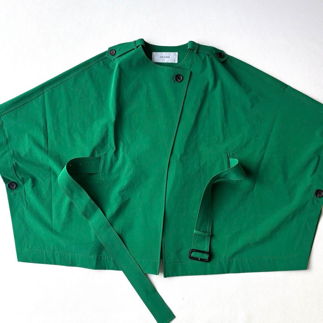 【未使用級】ADORE アドーア　エアドライストレッチコート　ポンチョ　23SS