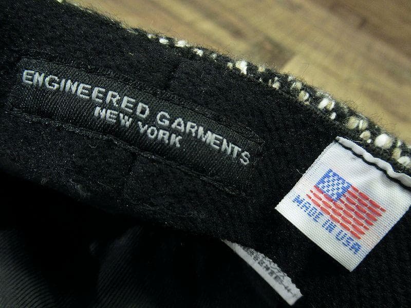 美品 エンジニアードガーメンツ 肉厚 ツイード 8パネル ビッグ キャスケット